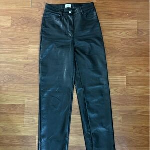 Aritzia Black Straight Leg Jeans